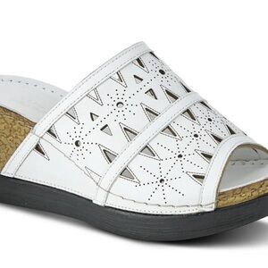 SPRING STEP FUSA WEDGE Leather Sandal NIB W9